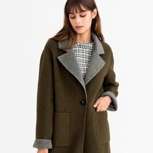 Petite Studio Riley Coat - Olive & Grey XXS